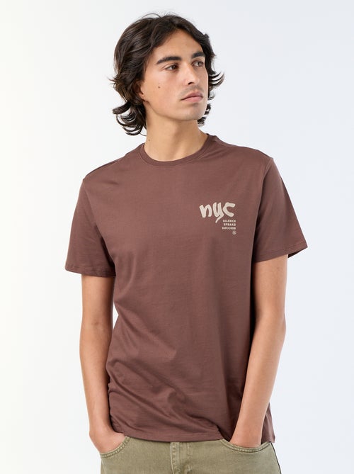 Camiseta de manga corta estampada - Kiabi