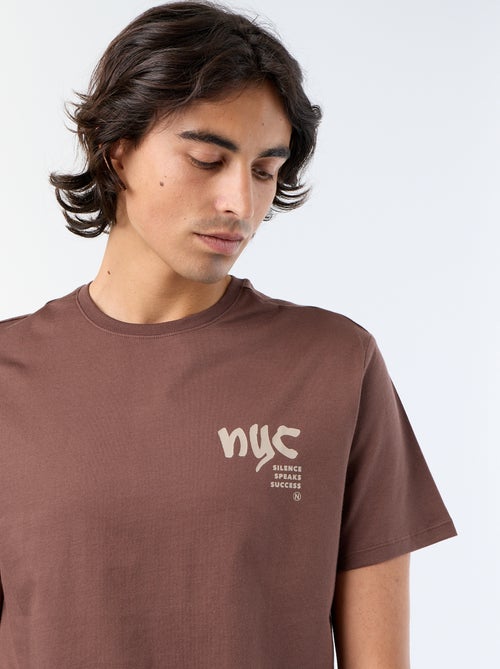 Camiseta de manga corta estampada - Kiabi