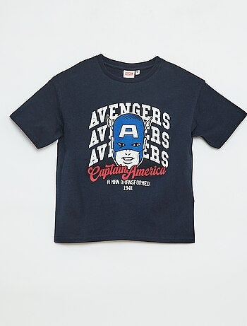 Camiseta de manga corta estampada 'Marvel'