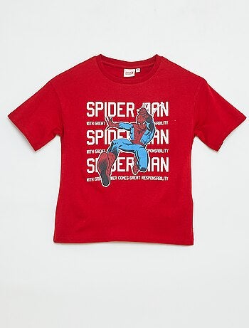Camiseta de manga corta estampada 'Marvel'