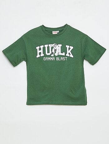 Camiseta de manga corta estampada 'Marvel'