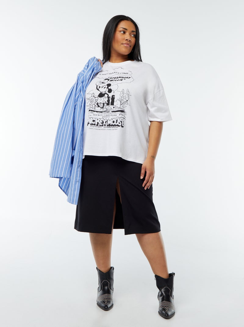 Camiseta de manga corta estampada 'Mickey' 'Disney' Blanco - Kiabi