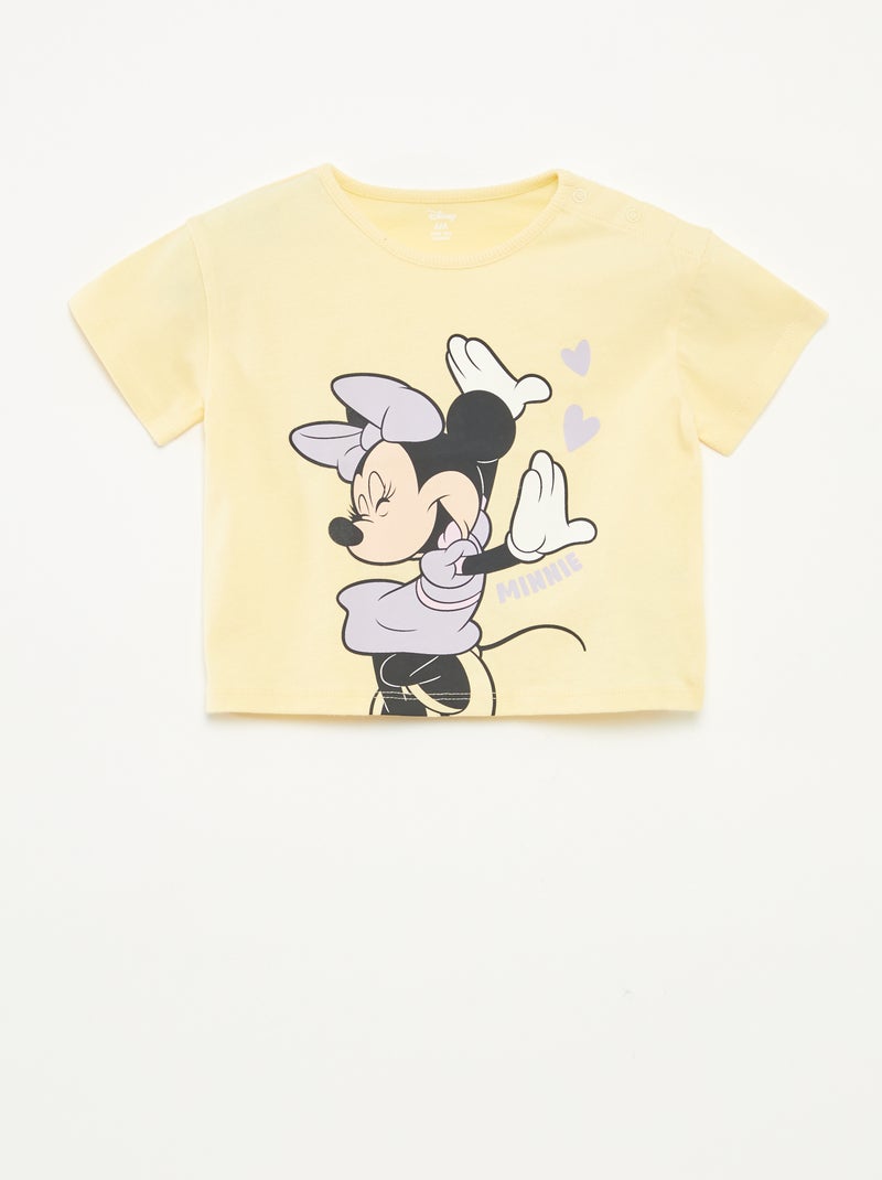 Camiseta de manga corta estampada 'Minnie' AMARILLO - Kiabi
