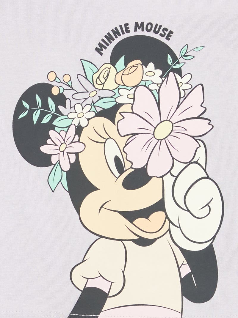 Camiseta de manga corta estampada 'Minnie' PURPURA - Kiabi