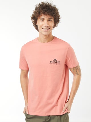 Camiseta de manga corta estampada