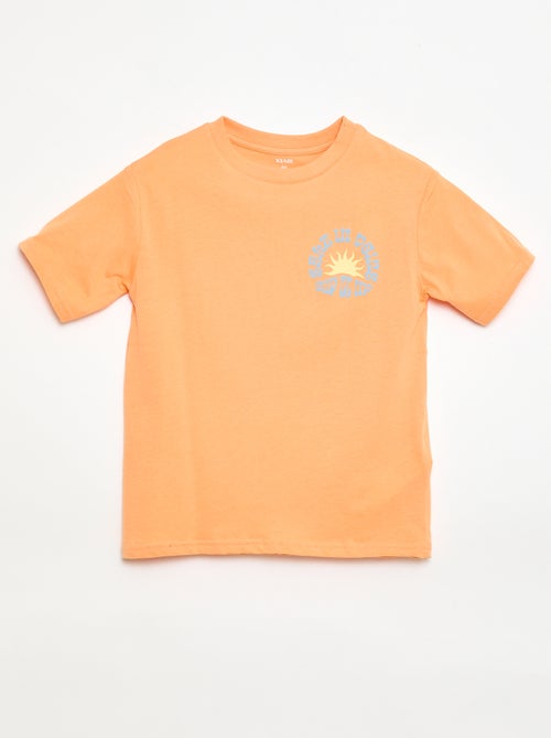 Camiseta de manga corta estampada - Kiabi