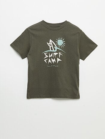 Camiseta de manga corta estampada