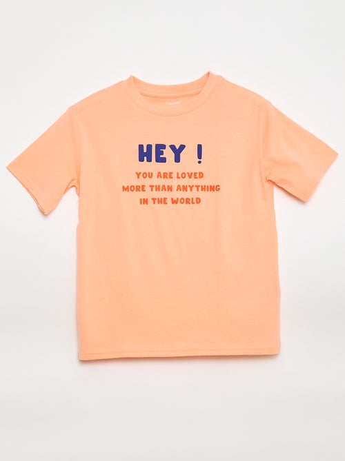 Camiseta de manga corta estampada - Kiabi