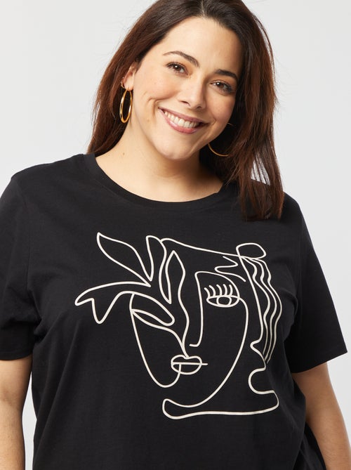 Camiseta de manga corta estampada - Kiabi