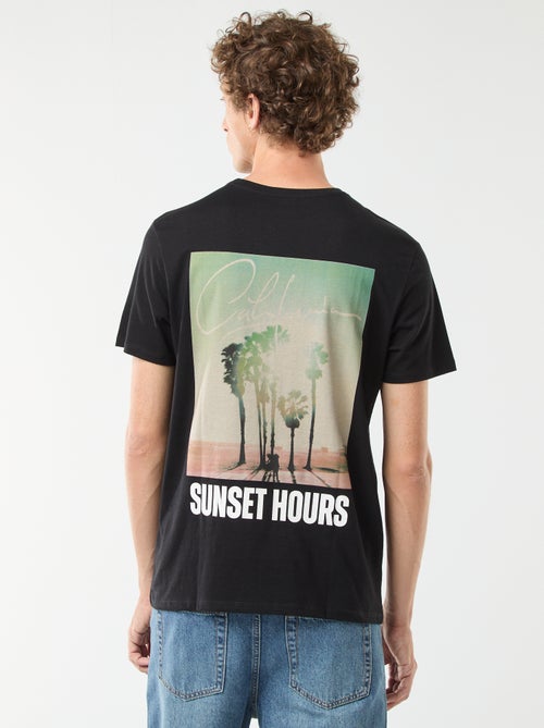 Camiseta de manga corta estampada - Kiabi