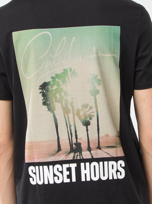 Camiseta de manga corta estampada - Kiabi