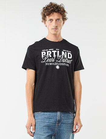 Camiseta de manga corta estampada