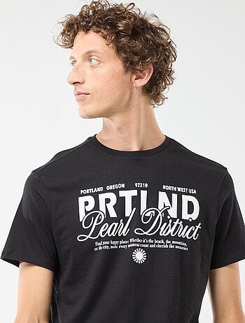 Camiseta de manga corta estampada