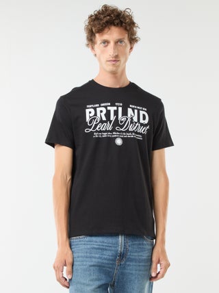 Camiseta de manga corta estampada