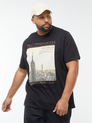 Camiseta de manga corta estampada