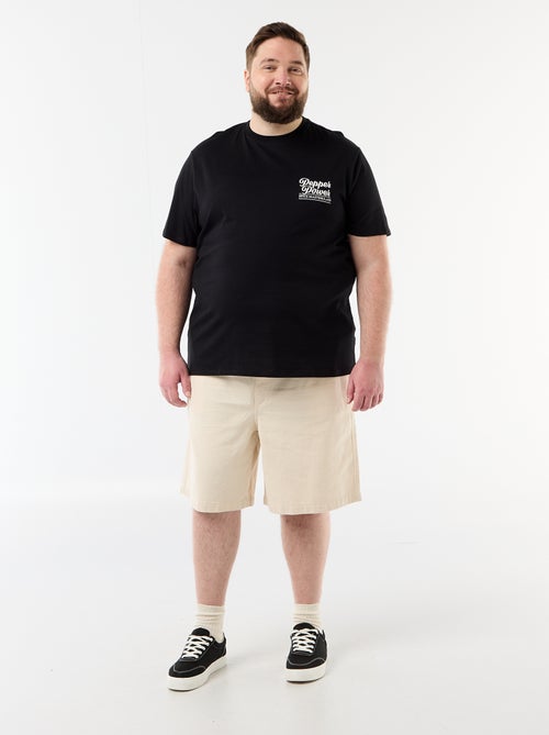 Camiseta de manga corta estampada - Kiabi