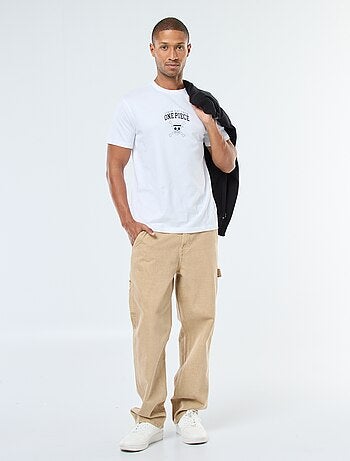 Camiseta de manga corta estampada 'One Piece'