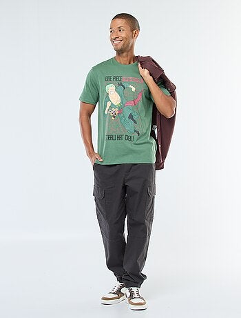 Camiseta de manga corta estampada 'One Piece'
