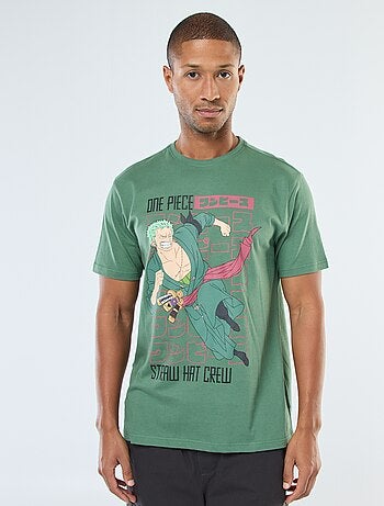 Camiseta de manga corta estampada 'One Piece'