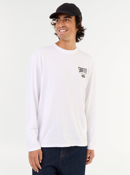 Camiseta de manga corta estampada por delante y por detrás - Kiabi