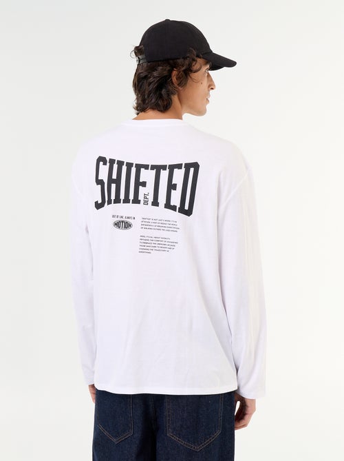 Camiseta de manga corta estampada por delante y por detrás - Kiabi