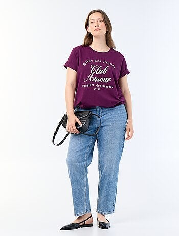 Camiseta de manga corta estampada