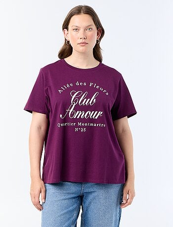 Camiseta de manga corta estampada
