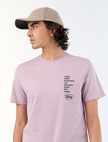 Camiseta de manga corta estampada