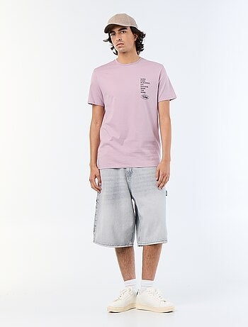 Camiseta de manga corta estampada