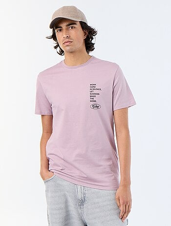 Camiseta de manga corta estampada