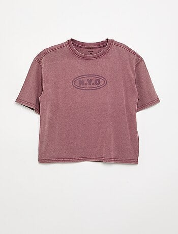 Camiseta de manga corta estampada