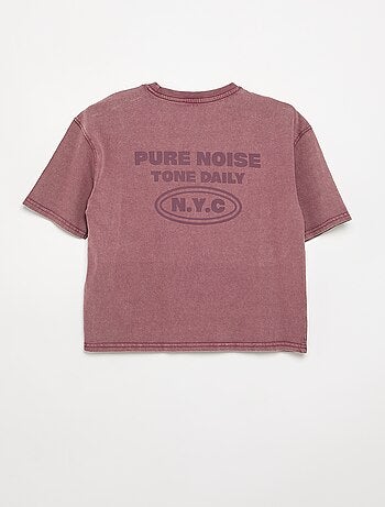 Camiseta de manga corta estampada