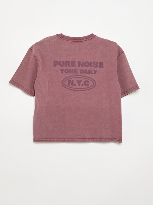 Camiseta de manga corta estampada - Kiabi