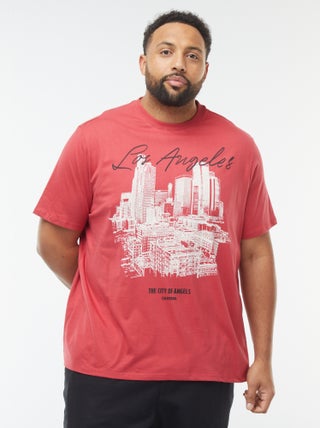 Camiseta de manga corta estampada