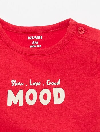 Camiseta de manga corta estampada