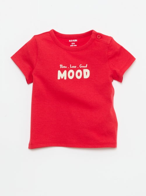 Camiseta de manga corta estampada - Kiabi