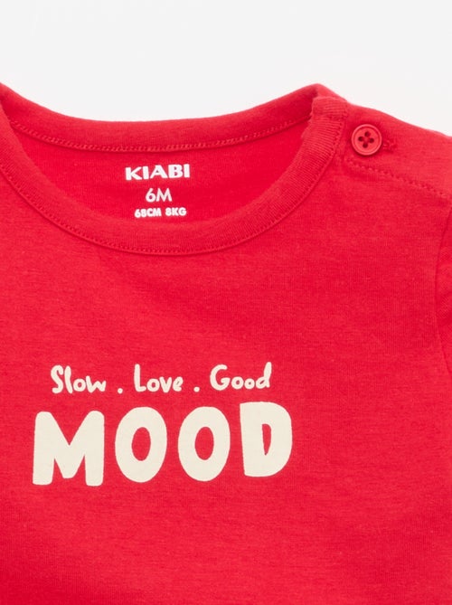 Camiseta de manga corta estampada - Kiabi