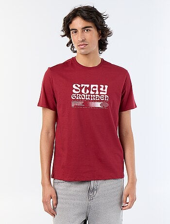 Camiseta de manga corta estampada