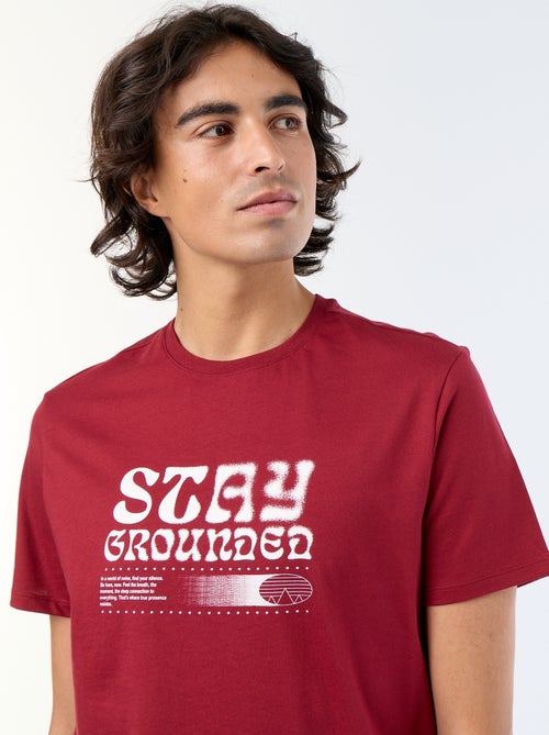 Camiseta de manga corta estampada - Kiabi Camiseta de manga corta estampada - Kiabi