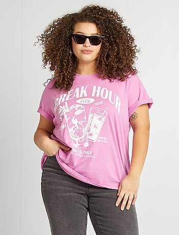 Camiseta de manga corta estampada