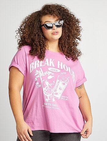 Camiseta de manga corta estampada