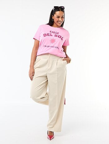 Camiseta de manga corta estampada