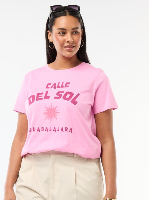 Camiseta de manga corta estampada - Kiabi