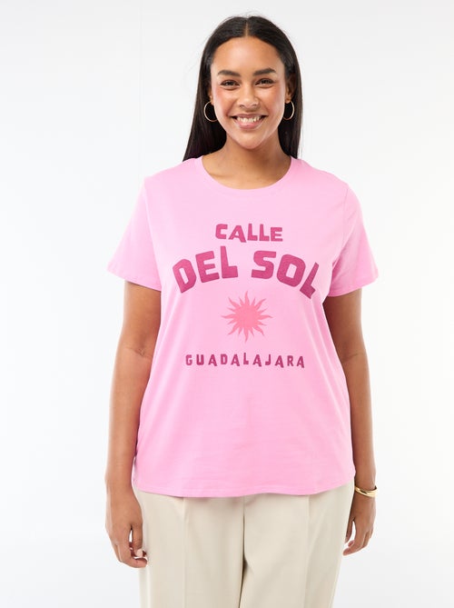 Camiseta de manga corta estampada - Kiabi