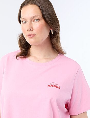 Camiseta de manga corta estampada