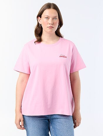 Camiseta de manga corta estampada