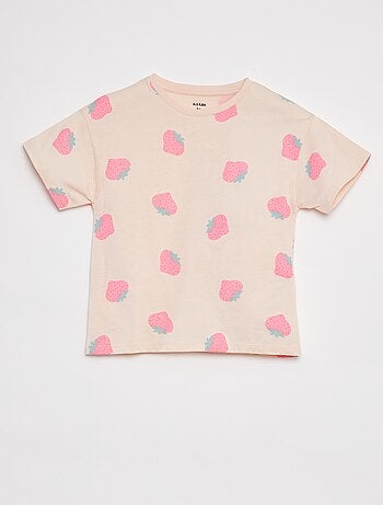 Camiseta de manga corta estampada