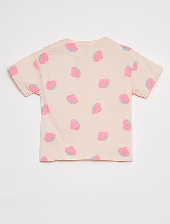 Camiseta de manga corta estampada