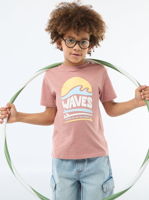 Camiseta de manga corta estampada - Kiabi