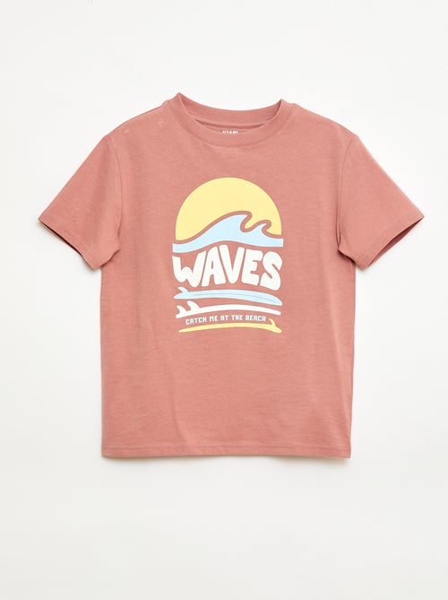 Camiseta de manga corta estampada - Kiabi